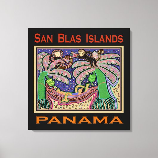 San Blas-eilanden Panama Mola Canvas Afdruk (Voorkant)