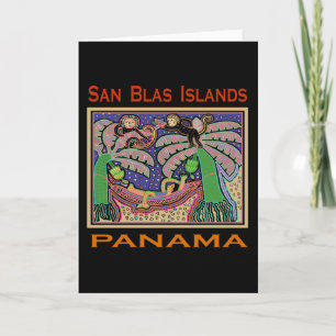 San Blas-eilanden Panama Mola Kaart