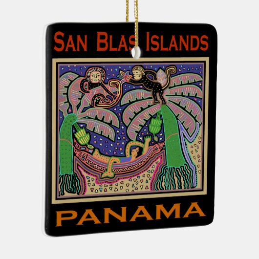 San Blas-eilanden Panama Mola Keramisch Ornament (Rechts)