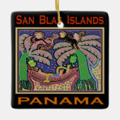 San Blas-eilanden Panama Mola Keramisch Ornament (Voorkant)
