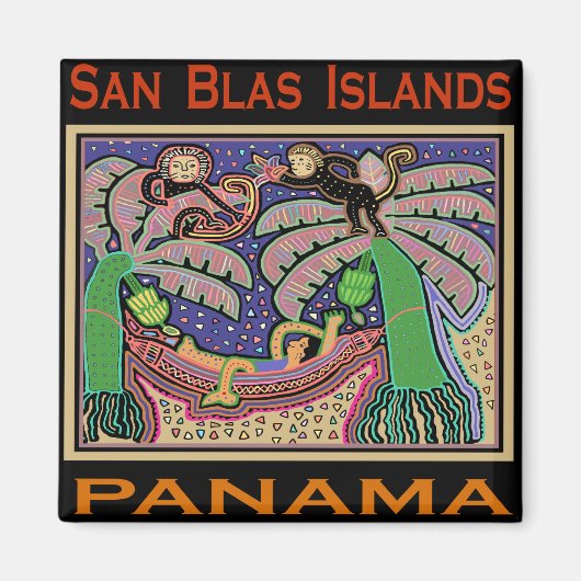 San Blas-eilanden Panama Mola Magneet (Voorkant)