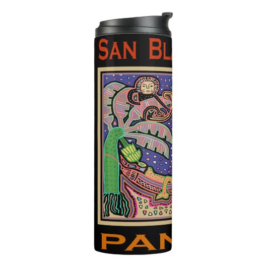 San Blas-eilanden Panama Mola Thermosbeker (Gedraaid links)