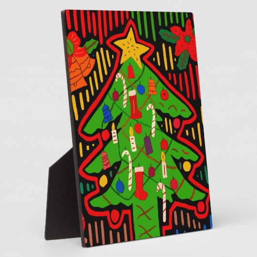 San Blas Island - kerstboom Mola Fotoplaat (Zijkant)