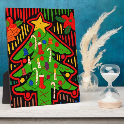 San Blas Island - kerstboom Mola Fotoplaat (Zijkant)