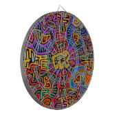 San Blas Island Mola Collage Dartbord (Voorkant Links)