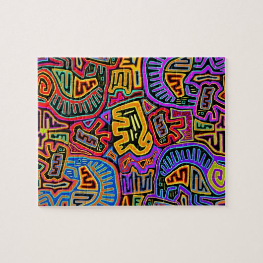 San Blas Island Mola Collage Legpuzzel (Horizontaal)