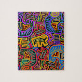 San Blas Island Mola Collage Legpuzzel (Verticaal)