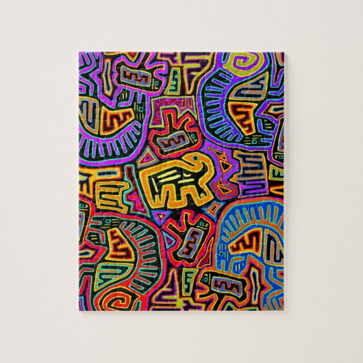 San Blas Island Mola Collage Legpuzzel (Verticaal)