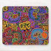 San Blas Island Mola Collage Muismat (Voorkant)