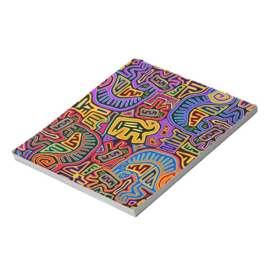 San Blas Island Mola Collage Notitieblok (Linkerzijde)