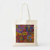 San Blas Island Mola Collage Tote Bag (Voorkant)