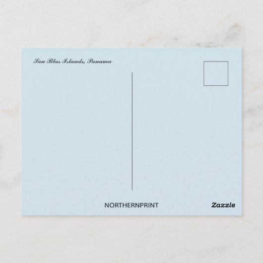 San Blas Islands Panama Briefkaart (Achterkant)