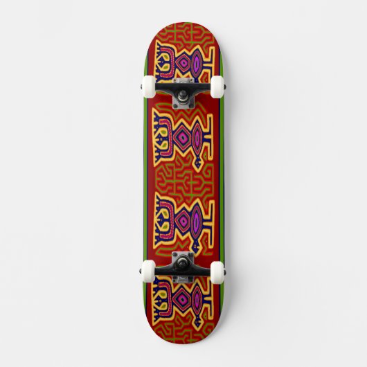 San Blas Tribal Skateboard (Voorkant)