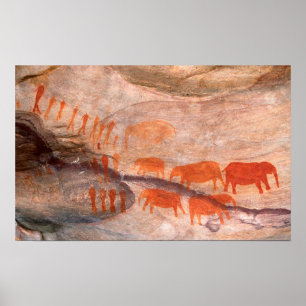 San, Bushman Rotskunst, Cederberg Wilderness Poster