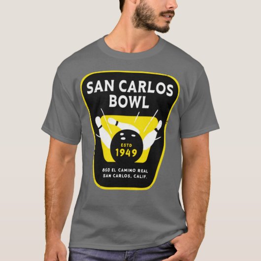 San Carlos Bowl - San Carlos, CA -  Bowlen T-shirt (Voorkant)