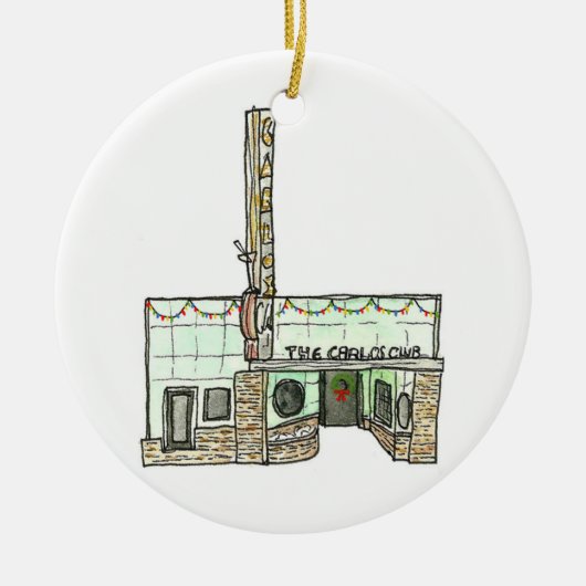 San Carlos California Ornament - Carlos Night Club (Voorkant)