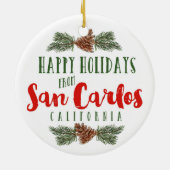 San Carlos California Ornament - Post Kantoor (Achterkant)