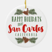 San Carlos California Ornament - Tivoli Building (Achterkant)