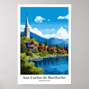 San Carlos de Bariloche Argentinië Kunstreizen Poster