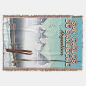 San Carlos de Bariloche Ski-reisposter Deken (Voorkant)