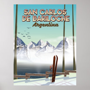 San Carlos de Bariloche Ski-reisposter Poster