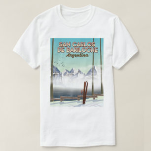 San Carlos de Bariloche Ski reisposter T-shirt