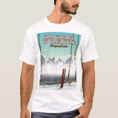 San Carlos de Bariloche Ski reisposter T-shirt (Voorkant)