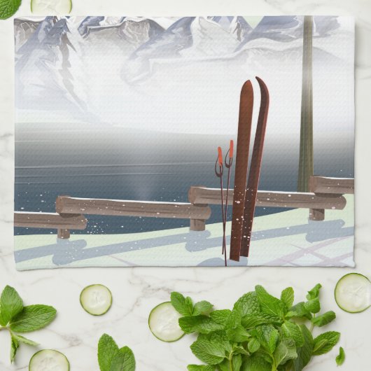 San Carlos de Bariloche Ski reisposter Theedoek (Gevouwen)