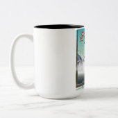 San Carlos de Bariloche Ski reisposter Tweekleurige Koffiemok (Links)