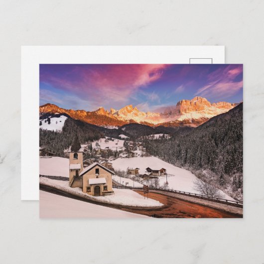 San Cipriano in de winter Briefkaart (Voorkant / Achterkant)