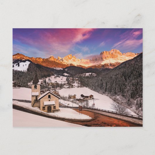 San Cipriano in de winter Briefkaart (Voorkant)