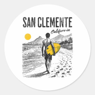San Clemente _2 Ronde Sticker