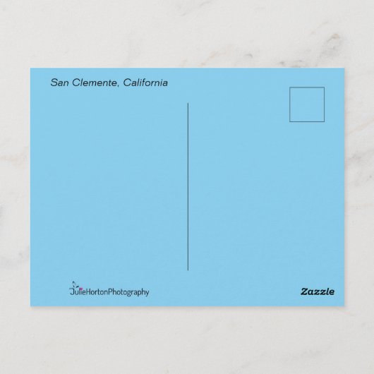 San Clemente Beach Briefkaart (Achterkant)