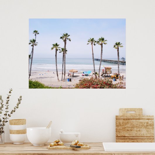 SAN CLEMENTE BEACH, CALIFORNIA, VS POSTER (Keuken)