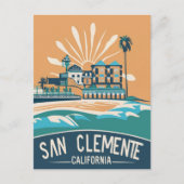 San Clemente Beach, Californië Briefkaart (Voorkant)
