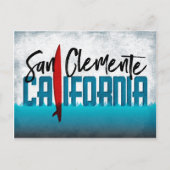San Clemente Briefkaart California Surfboard (Voorkant)