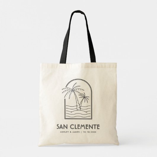 San Clemente bruiloft weekend bestemming bruiloft Tote Bag (Achterkant)