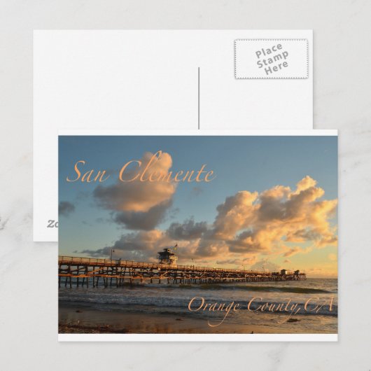 San Clemente California Briefkaart (Voorkant / Achterkant)
