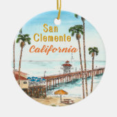 San Clemente California Ceramic Ornament (Voorkant)