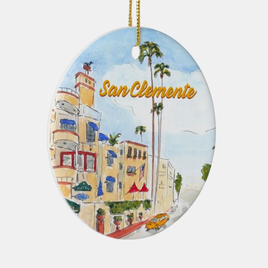 San Clemente California Keramisch Ornament (Rechts)