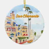 San Clemente California Keramisch Ornament (Voorkant)