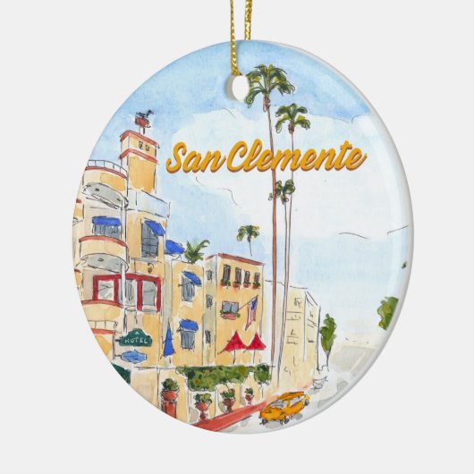 San Clemente California  Keramisch Ornament (Links)