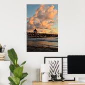 San Clemente California Pier Poster (Thuiskantoor)