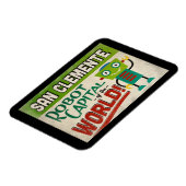 San Clemente California Robot - Funny Magneet (Linkerzijde)