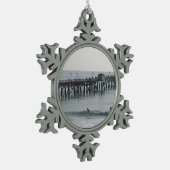 San Clemente California Tin Sneeuwvlok Ornament (Links)