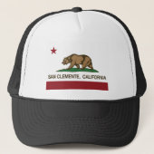 san clemente california vlag trucker pet (Voorkant)