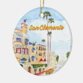 San Clemente Californië  Keramisch Ornament (Links)