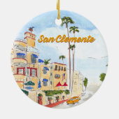San Clemente Californië  Keramisch Ornament (Achterkant)
