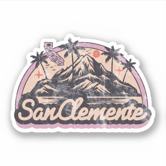 San Clemente, Californië Sticker (Voorkant)