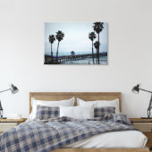 San Clemente Pier - 3 paneel Canvas (Insitu (Slaapkamer))